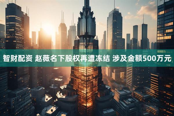 智财配资 赵薇名下股权再遭冻结 涉及金额500万元