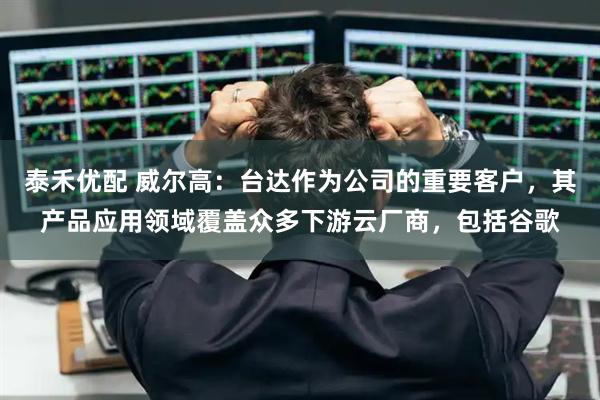泰禾优配 威尔高：台达作为公司的重要客户，其产品应用领域覆盖众多下游云厂商，包括谷歌